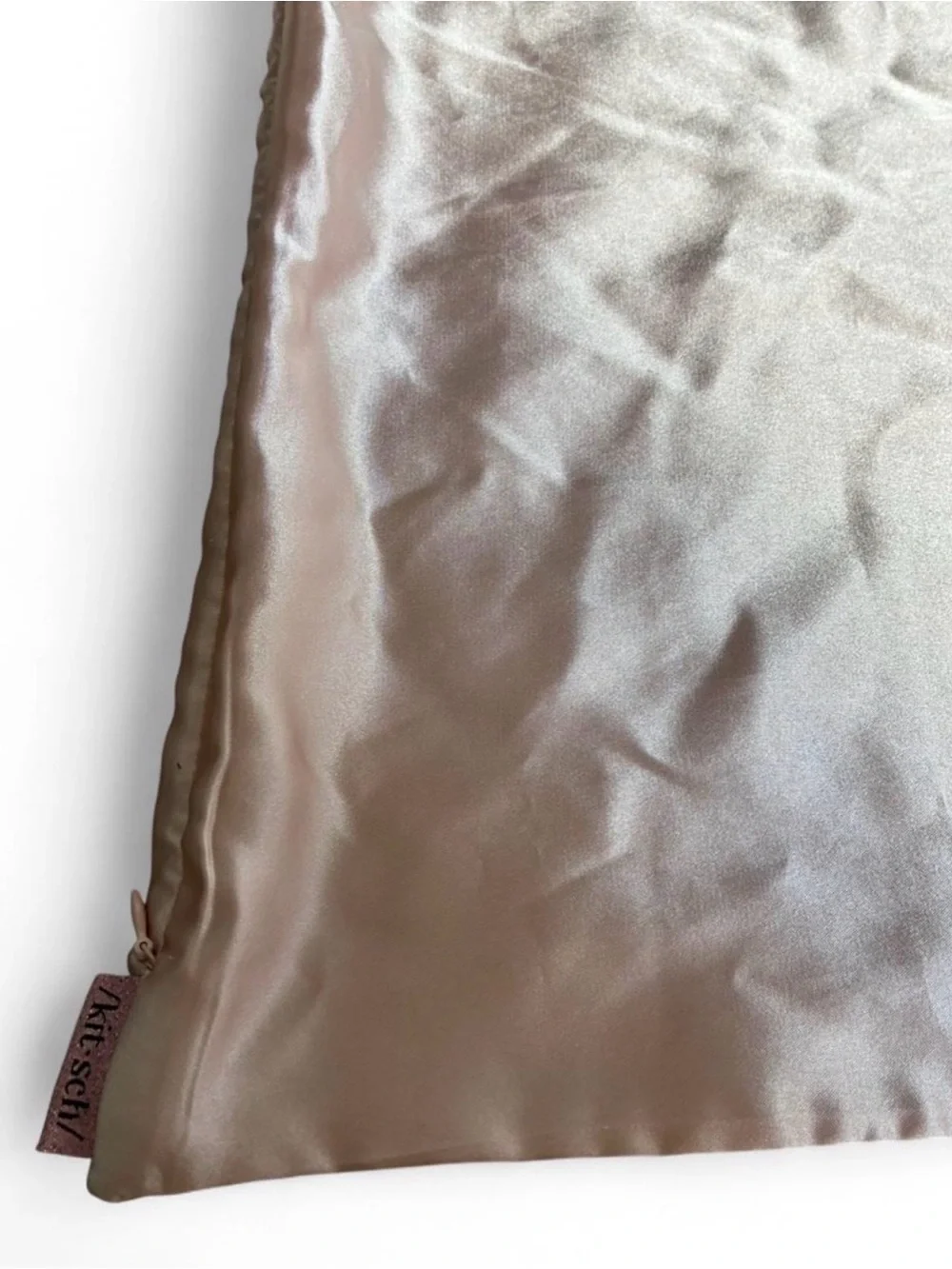 Kitsch rose satin zip pillowcase